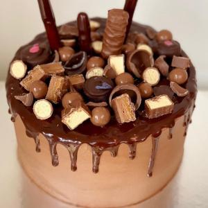 Chocolate Cake with Chocolate Topping