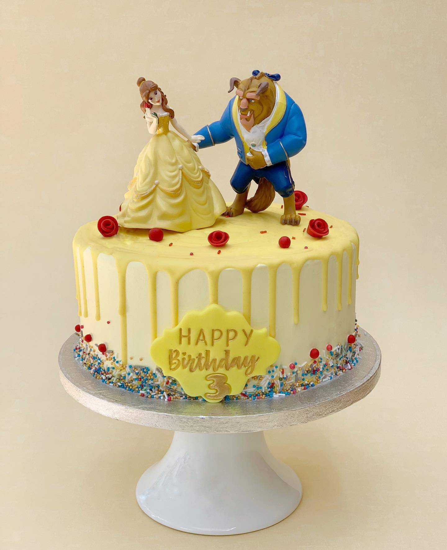 The Beauty and the Beast Birthday cake, Red Velvet