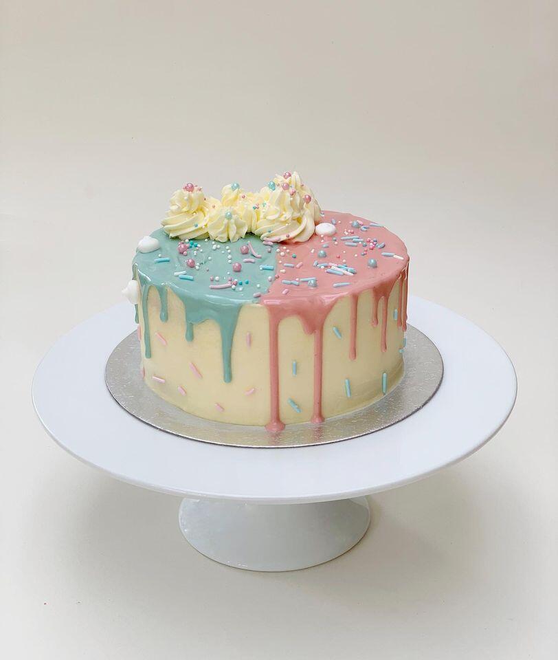 Gender Reveal Cake