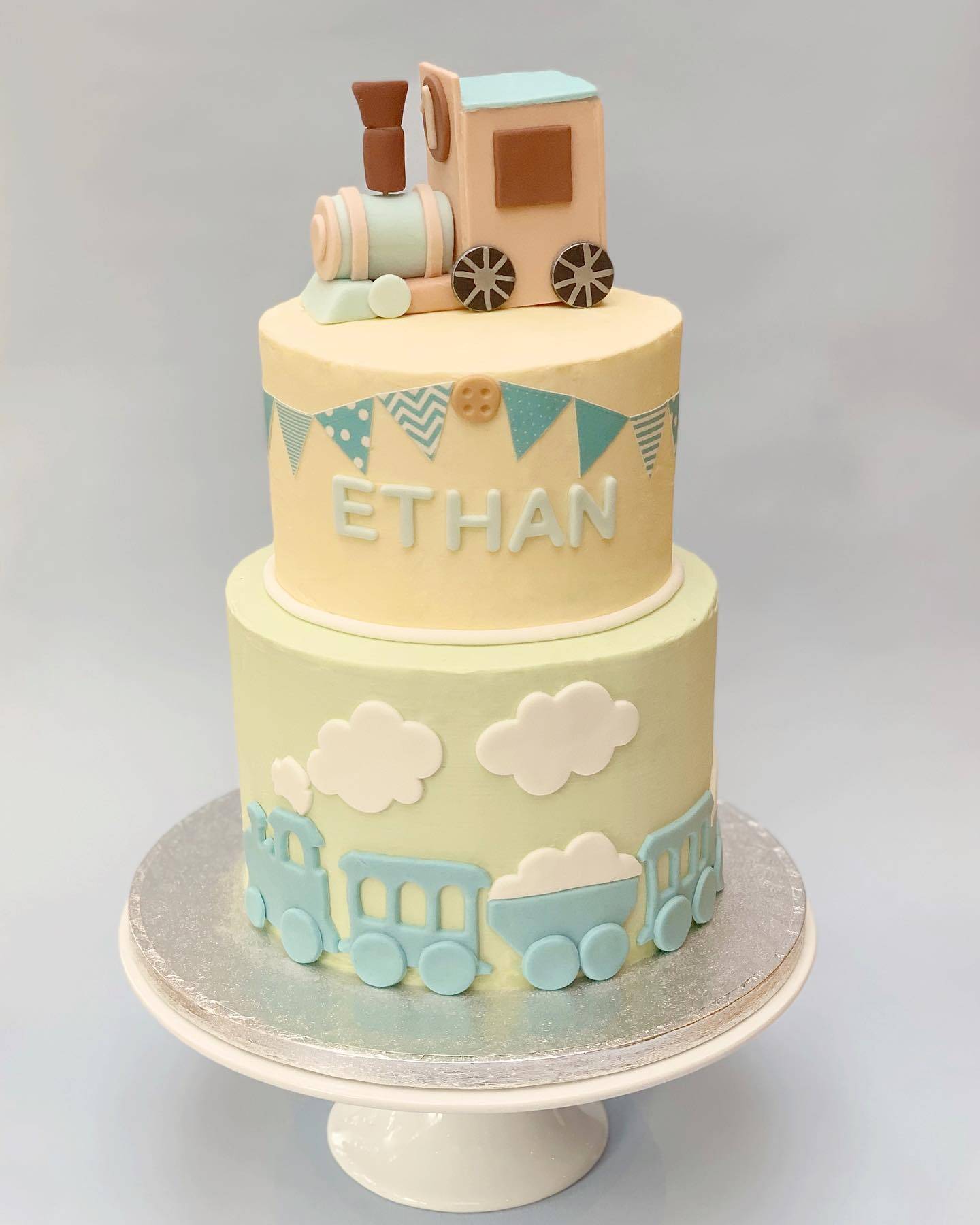 Cute cake with Pastel Colours