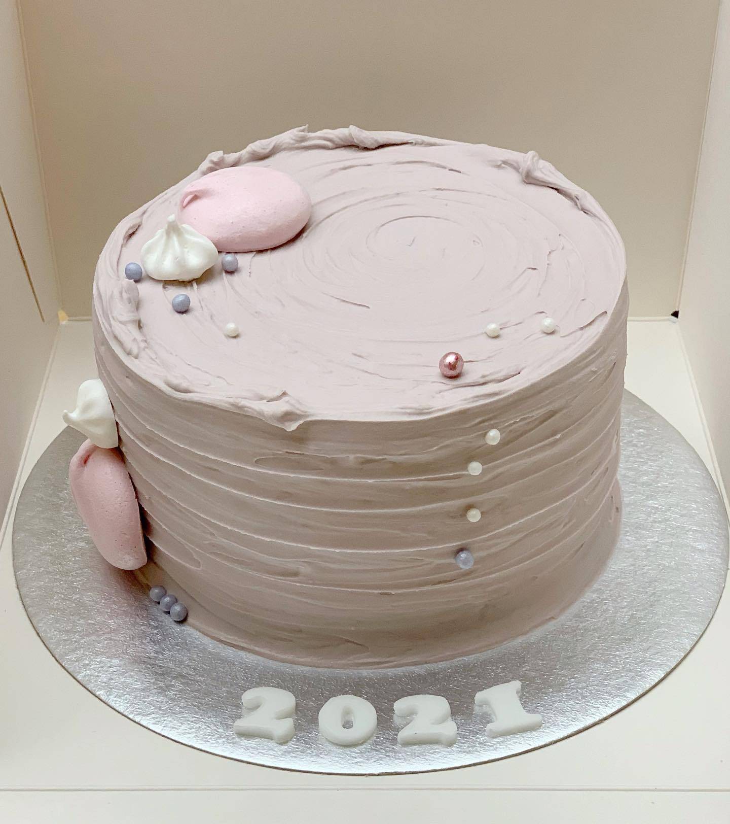 Purple Smooth Simple Cake