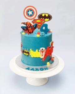 Superhero Theme Cake