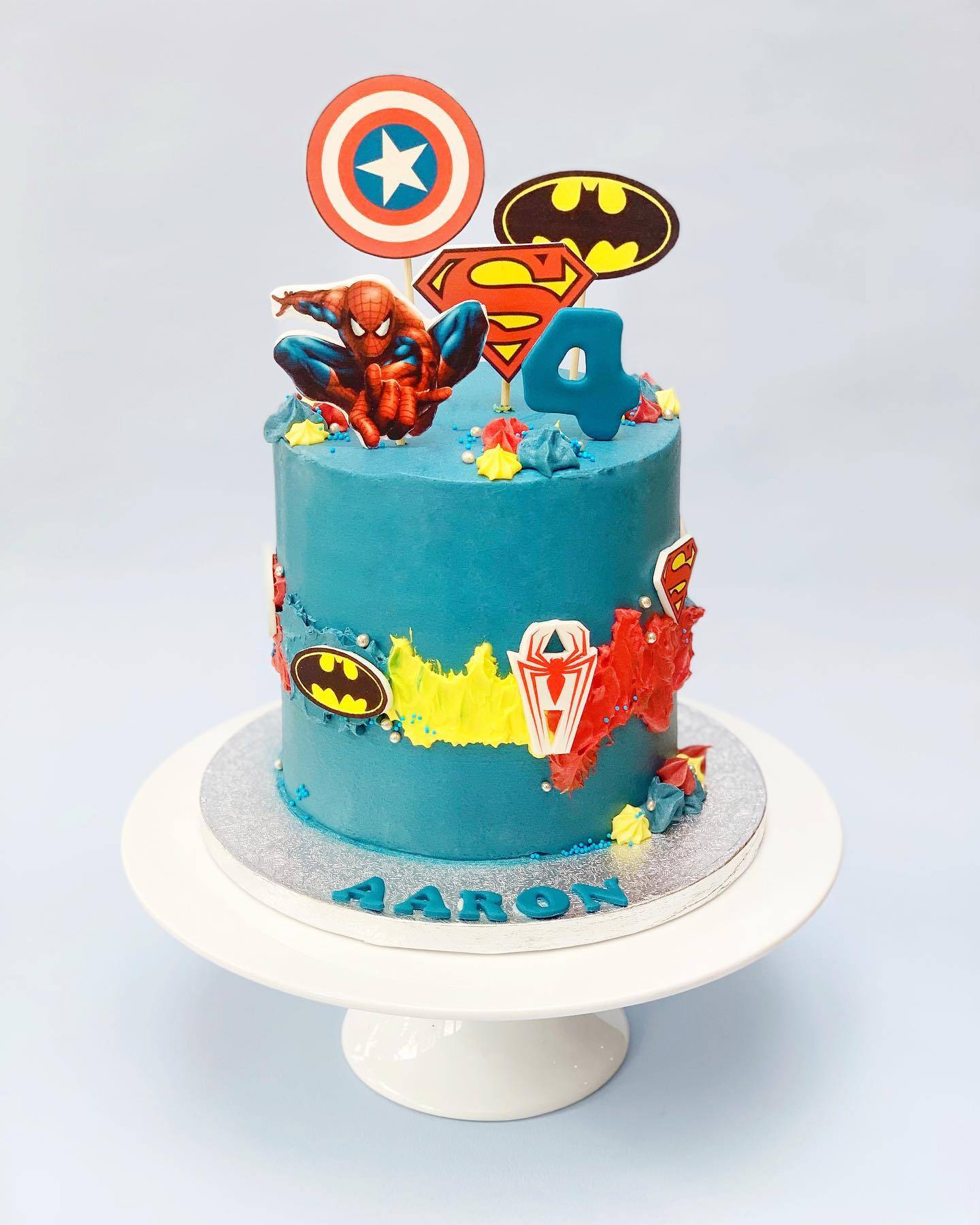 Superhero Theme Cake