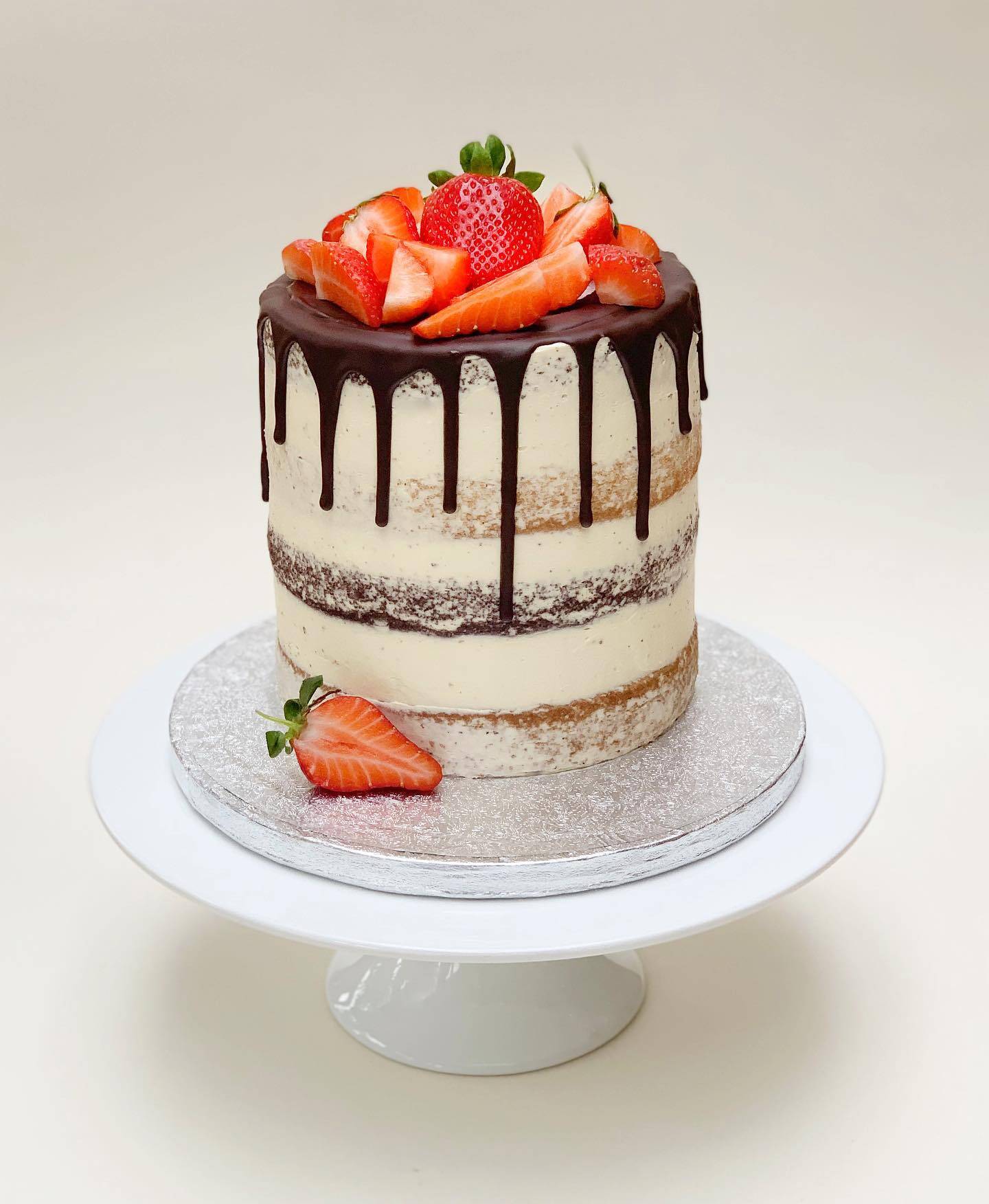 Four layers of delicious vanilla and chocolate sponge
