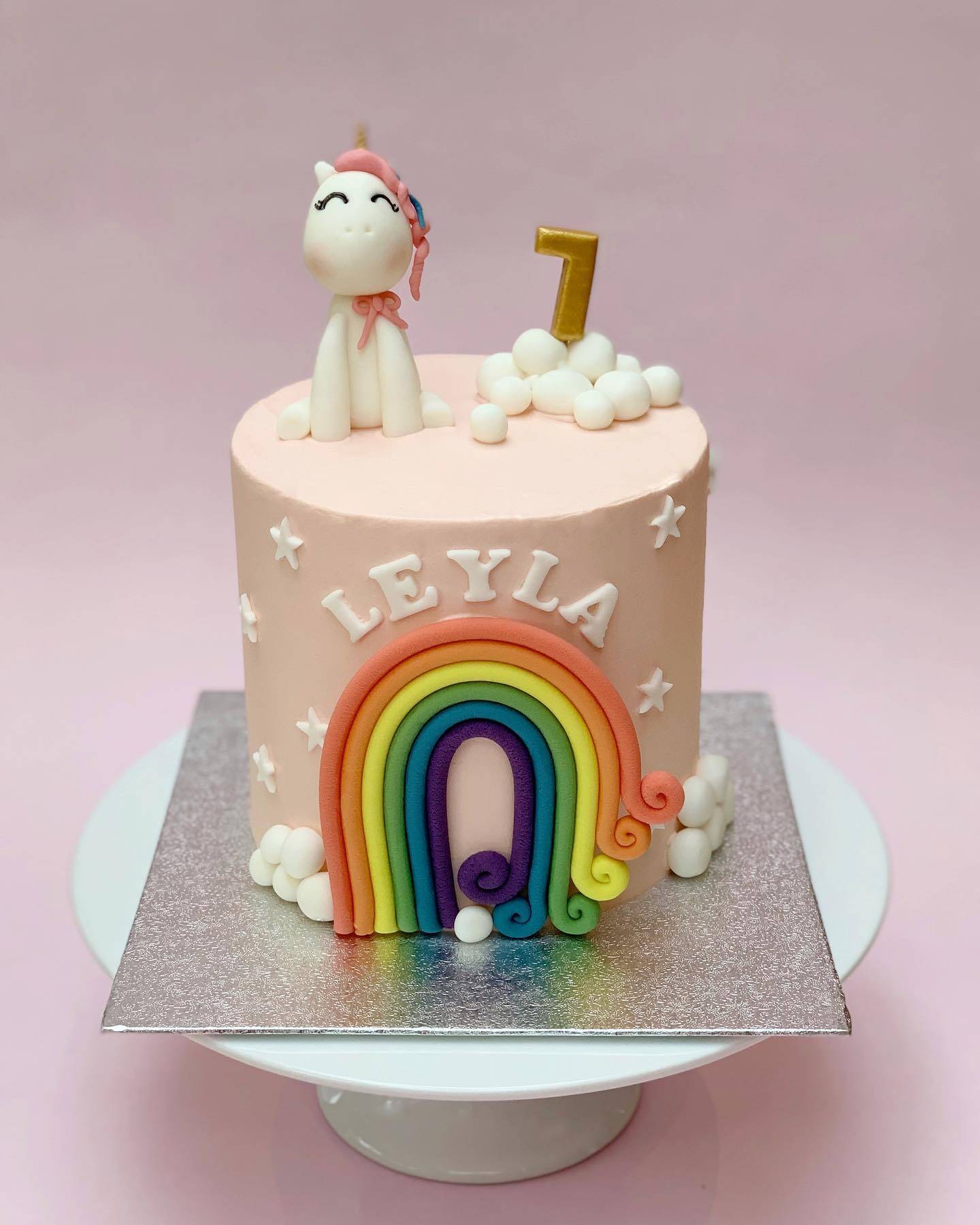 Rainbow Unicorn Cake